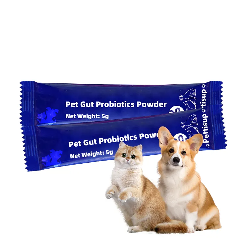 OEM ruột Probiotics Dog & Cat sản phẩm dinh dưỡng Túi tùy chỉnh postbiotic tiêu hóa bột Pet Probiotics bột đường ruột sức khỏe