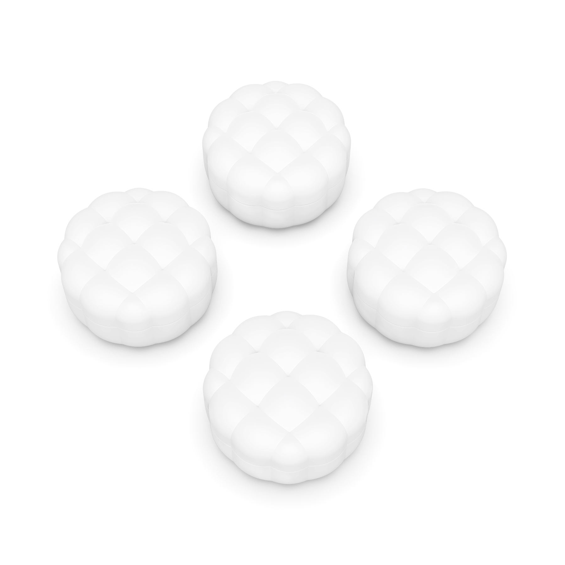 การออกแบบเนื้อเมฆพัฟ-PJM3097สีขาว