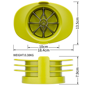 4 in 1 paslanmaz çelik ağır mutfak Gadget meyve ve sebze araçları kolay mutfak kullanımı için elma oyacağı bölücü dilimleme kesici - Product Image 3