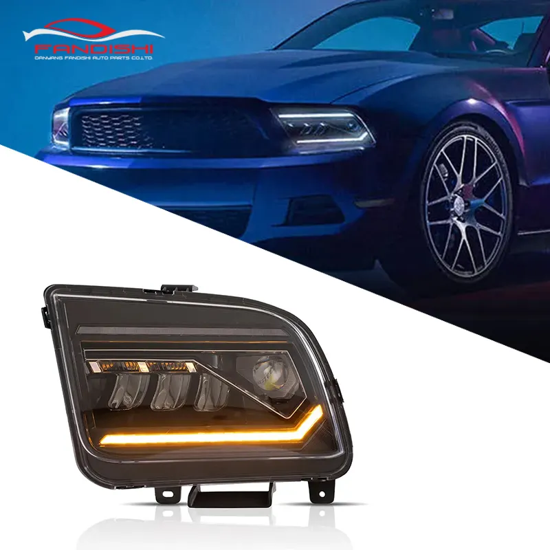 Mise à niveau Full LED Lens Dynamic phare avant Assembly pour Ford Mustang 2005-2009 plug and play Accessoires