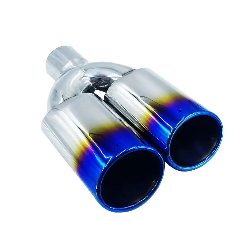 Fábrica de Alta Qualidade Car Rear Exhaust Dual Pipe Tail China Fabricante Universal Exhaust System End Pipe