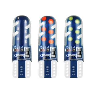 Yeni T10 genişlik gösterge ışığı motosiklet LED silikon ampuller COB okuma lambası 12SMD yanıp sönen DRL ışıkları - Product Image 1
