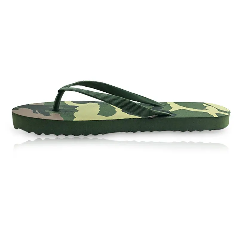 OEM personalised beach sandals natural rubber men eva summer FATIGUE Printed Flip-flops CAMO Slippers