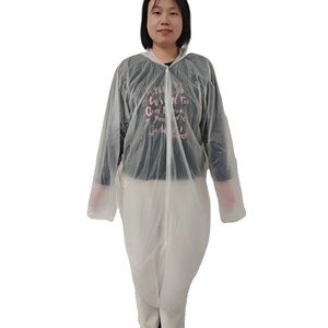 ポンチョ大人用使い捨て雨雨雨の日にボタン付き生分解性レインコートカスタマイズ可能なロゴ - Product Image 2