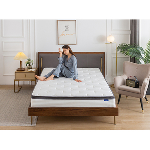 Sıkıştırılmış bir kutu tam boy hibrid yüksek kaliteli uyku sünger yatak şiltesi - Product Image 5