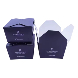 กล่องใส่บะหมี่กระดาษคราฟท์กล่องอาหารกลางวันแบบกระดาษย่อยสลายได้ตามต้องการ - Product Image 4