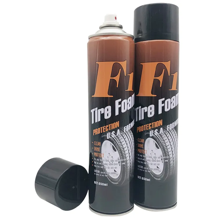 F1 Car Tyre Tire Wheel Care Cleaning Foam Cleaner Spray Aerosol 650ミリリットル600ミリリットルからDirect Factory