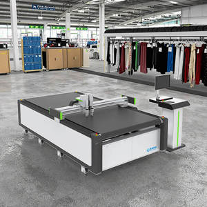 Automatic <strong>CNC</strong> Fabric Rolls Oscillating Round Knife Cutting Machine Textile Cloth Apparel Pattern Digital Cutter - Product Image 1