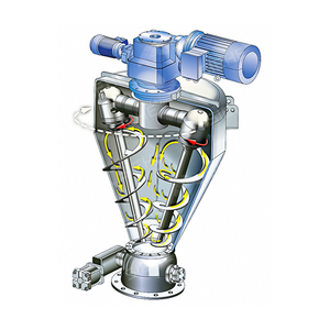 双螺旋配料的锥形双螺杆Nauta混合器，用于纤维混合 - Product Image 6