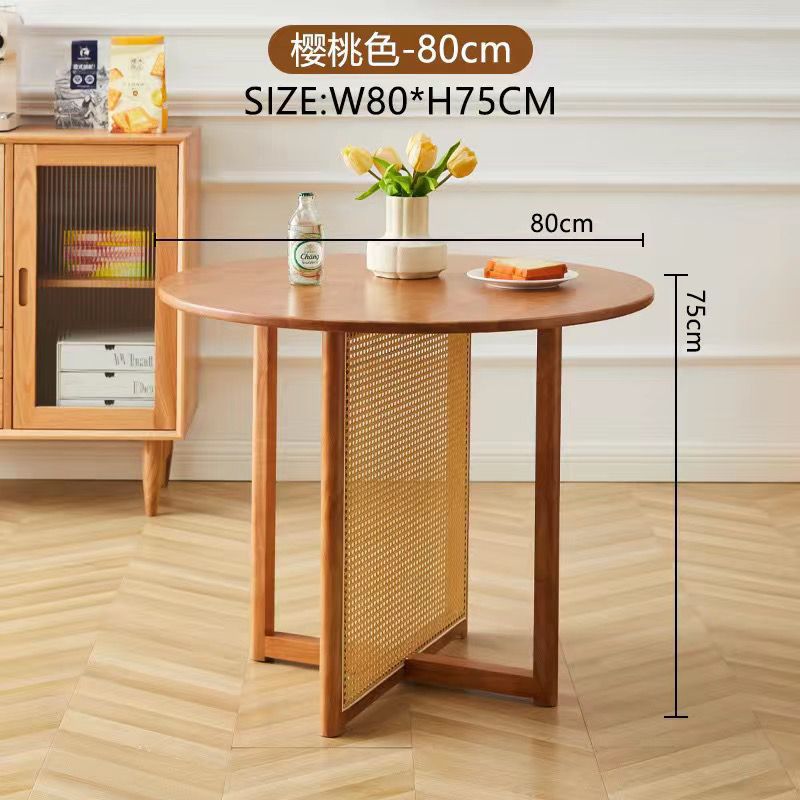 Cherry-colored 80 solid wood rattan