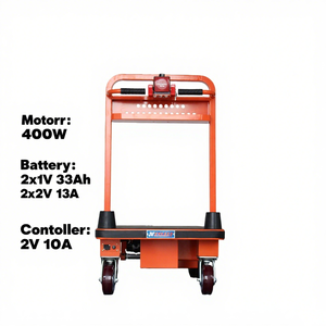Truk tangan listrik lipat empat roda dengan kapasitas 500kg Motor 400W untuk transportasi kargo industri - Product Image 6