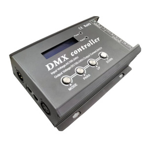 DMX300D AC 110V 220V DMX512 controlador decodificador LED con LCD de alta tensión 4 Channel RGBW Strip iluminación Controller