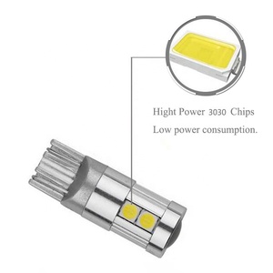 Tcart ไฟ LED ติดภายในรถรถ2.5W มี W5W T10 12V ไฟจอดรถและสัญญาณไฟอัตโนมัติจากโรงงาน