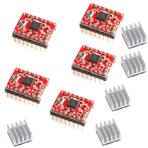 Factory Outlet High-grade Original Chip with Retail Package Red <strong>A4988</strong> Stepper Motor <strong>Driver</strong> for 3D Printer - Product Image 2