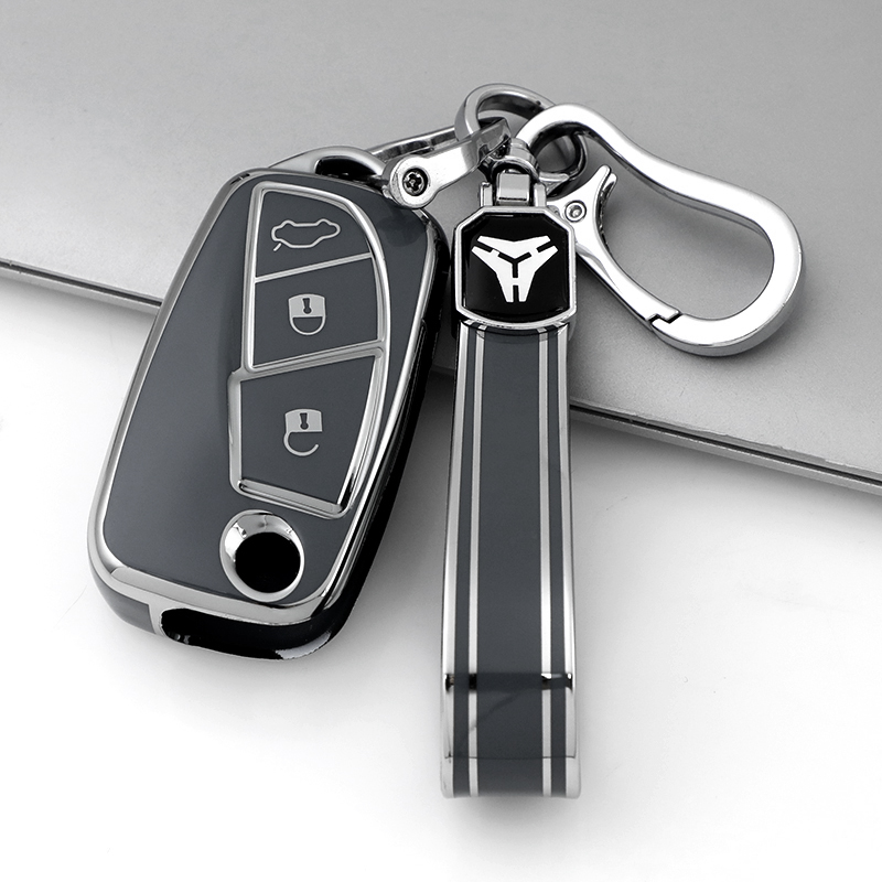 B Gray + Keychain