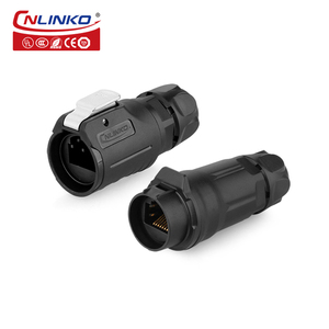 Enchufe Industrial IP68 8P8C RJ45 Conector a prueba de agua Tipo de conexión Ethernet RJ45 Conectores duales Cat5e Cat6 para red de conexión