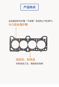 Kia ปะเก็นฝาสูบอัตโนมัติ22311-26101ส่วนประกอบสำคัญสำหรับ2005-2010 Accent III Rio W206 Chevrolet Renault TRUCK