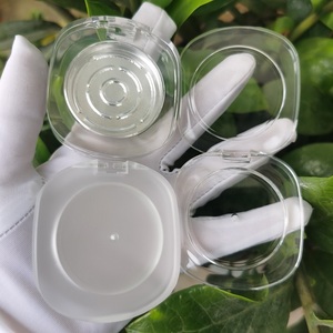 Y015透明高端单眼影容器压制化妆功能实用空塑料腮红紧凑型粉盒 - Product Image 1