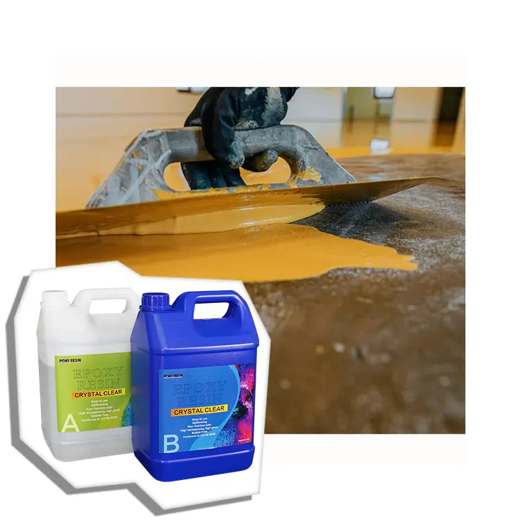 Vernice per pavimenti epossidica impermeabile antiscivolo autolivellante rivestimento trasparente a resina epossidica per bagni pubblici