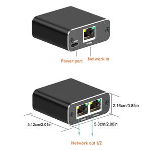 1000Mbps Ethernet Splitter <strong>Network</strong> Adapter RJ45 POE 1X2 1X3 1X4 LAN Extender for PC <strong>Computer</strong> Router Switch Works Simultaneously - Product Image 5