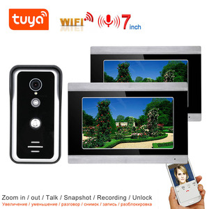TUYA WIFI Video Intercom WIFI Video Door Phone System Home Intercom con pantalla táctil de 7 pulgadas AHD 1080P Timbre - Product Image 3