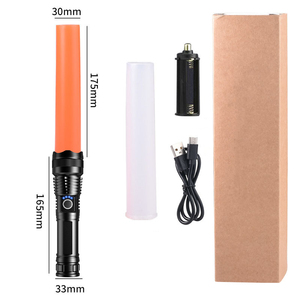 Helius New XHP70 Railway Command Baton Torch Telescopic Zoom Type-C <strong>Input</strong> <strong>and</strong> <strong>Output</strong> Tactical Led Flashlight - Product Image 2