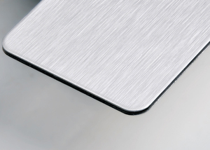 Rivestimento della parete dello strato solido di plastica del pannello composito di alluminio di colore spazzolato di prezzo di fabbrica per l'edificio per uffici - Product Image 4