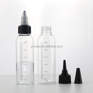 透明メジャースケール目盛り付きラインジュース30ml60ml 100ml 120ml 150ml 180ml 6 oz 4 oz2ozクリアPETツイストキャッププラスチックボトル - Product Image 3