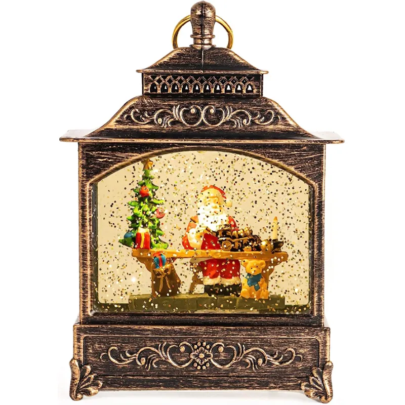 Vente chaude Led Lanterne De Noël Éclairage Décoratif Décoration De La Maison Snow Globe Lanterne Pour Les Lumières De Noël DecorationPopular