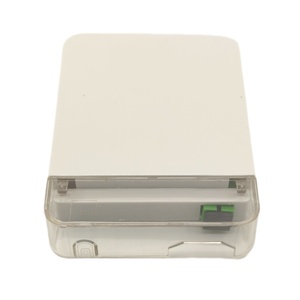 1 porta ABS Mini morsettiera in fibra ottica FTTH 2 Core presa a parete presa di terminazione ottica frontalino in fibra ottica