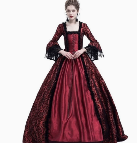 Red European Size without bustle