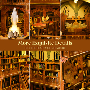 Minicity Tự Làm Thu Nhỏ Gỗ Kệ Sách Trang Trí Kit Người Dùng' Bụi Bìa Cuốn Sách Trang Trí Nội Thất Mini Nhà Búp Bê Mô Hình Đồ Chơi Phong Cách - Product Image 4