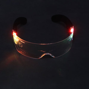 Cosplay LED Light up kính phát sáng trong bóng tối Nguồn cung cấp bên ánh sáng lên kính mặt trời <span class=keywords><strong>2025</strong></span> Shades màn trập cho người lớn - Product Image 4