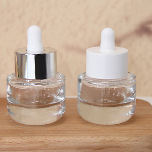 <strong>18ml</strong> Circular Camber Thick Bottom clear Glass Dropper Bottle Cosmetic Packaging Empty for Korean Skincare <strong>Perfume</strong> Olive Rose Oil - Product Image 3
