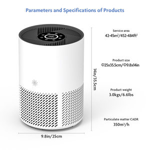 Oda akıllı ev elektrikli hava temizleyici HEPA filtre ile taşınabilir ve Wifi akıllı ev kullanımı için bağlı - Product Image 5