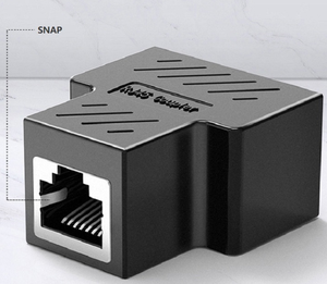 Extensor RJ45 de 1 a 2 vías, divisor, adaptador Ethernet para conexión de Cable de Internet, 1 entrada, 2 salidas, alta calidad - Product Image 3