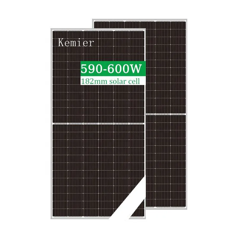 Kemier más barato 450 W 540W 545W 550W 600W 650W 655W PV Panel de 450 vatios Panel Solar