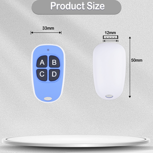 Blue 4-<strong>Channel</strong> RF Wireless Remote Control 433mhz Duplicate <strong>Type</strong> 1-Year Warranty for Electric Gate Spare Remote - Product Image 3