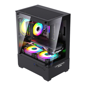 LOVING COOL Langlebiges Gaming-PC-Gehäuse aus Aluminium legierung Hochwertiges Mid Tower-<span class=keywords><strong>Computer</strong></span> gehäuse für ITX & Micro ATX Builds auf Lager