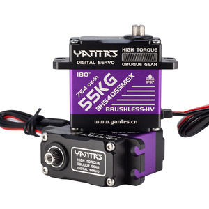 YANTRS yeni su geçirmez 55KG çelik helisel dişli direksiyon dişli alüminyum dijital Servo 8.4V HV fırçasız 1/5 RC araba kamyon tekne - Product Image 1