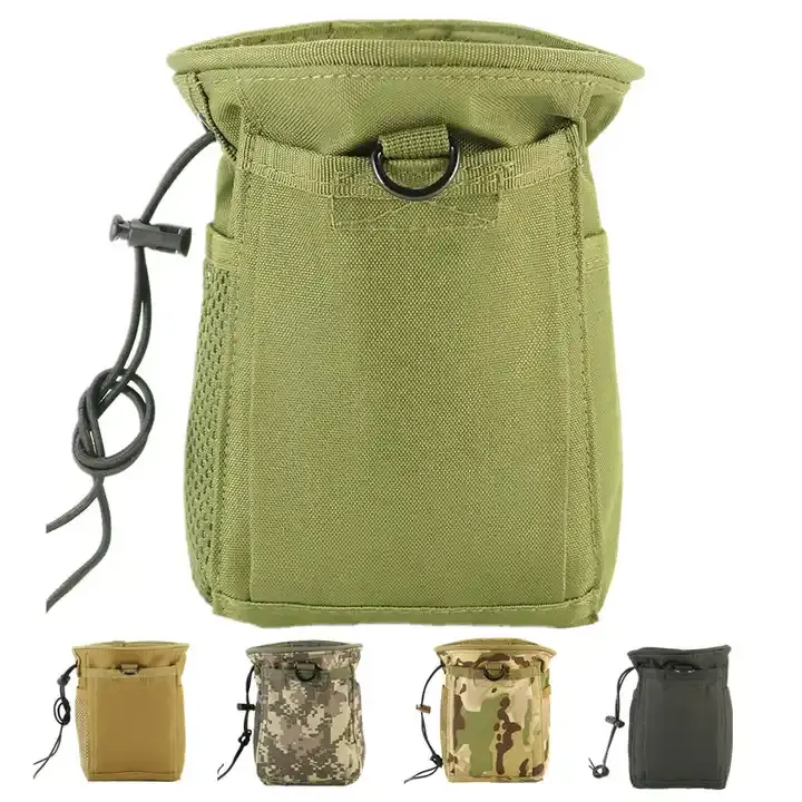 Bolsa táctica MOLLE para descarga, bolsa para recuperar revistas, bolsa compacta para herramientas de caza, accesorios, bolsa de utilidad para cintura