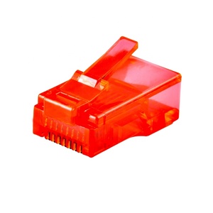 工厂供应UTP FTP CAT5E CAT6 CAT7 RJ11 RJ45连接器4P4C 6P4C 8P8C镀金插头 - Product Image 4