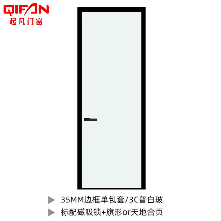 35 very narrow frame glass door/㎡