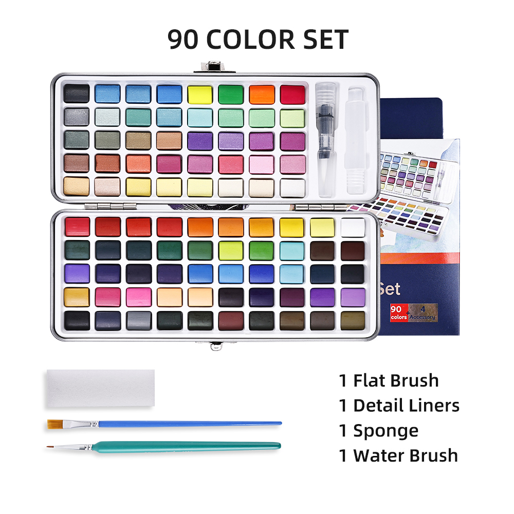 90 couleurs multicolores