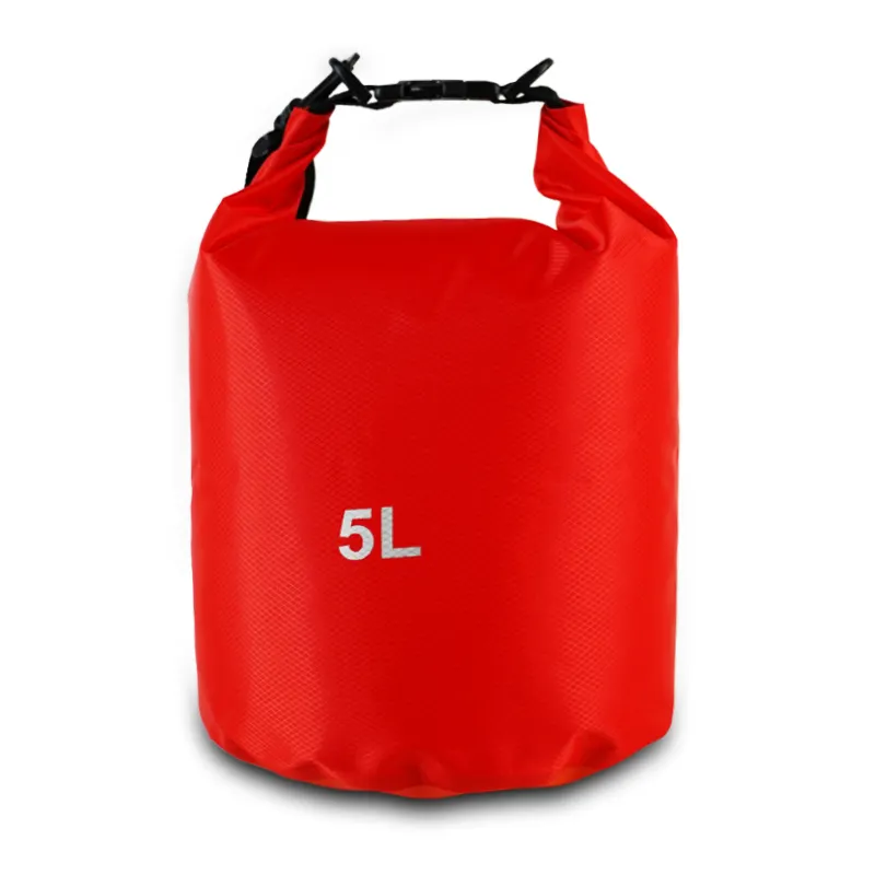 कस्टम कैंपिंग हाइकिंग 5l 10l 20l 30l pvc स्पोर्ट्स वाटरप्रूफ सूखे बैग हल्का तैरता के लिए हल्का