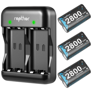 Rapthor 3X 2800 мАч аккумуляторная батарея для <span class=keywords><strong>Xbox</strong></span> One/Series с быстрым зарядным устройством (3 аккумулятора + 1 зарядное устройство) - Product Image 1