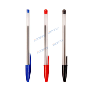 彩色笔芯圆珠笔彩色简约笔多色廉价笔厂家批发 - Product Image 1