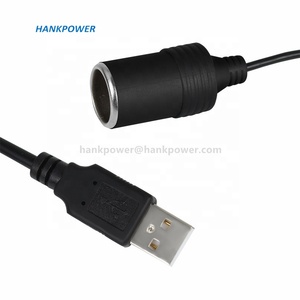 USB 5v至12v汽车点烟器母插座升压转换器电源电缆5v至12v升压变压器电缆用于汽车 - Product Image 4