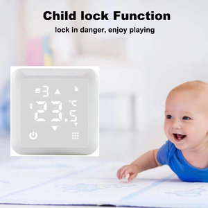 Venta al por mayor de fábrica Tuya inalámbrico WiFi termostato digital moderno controlador de temperatura de pantalla táctil para programación semanal Hotel - Product Image 4
