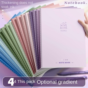 高颜值渐变加厚学校B5笔记本商务日记本记事本纸套学生印花线缝 - Product Image 3